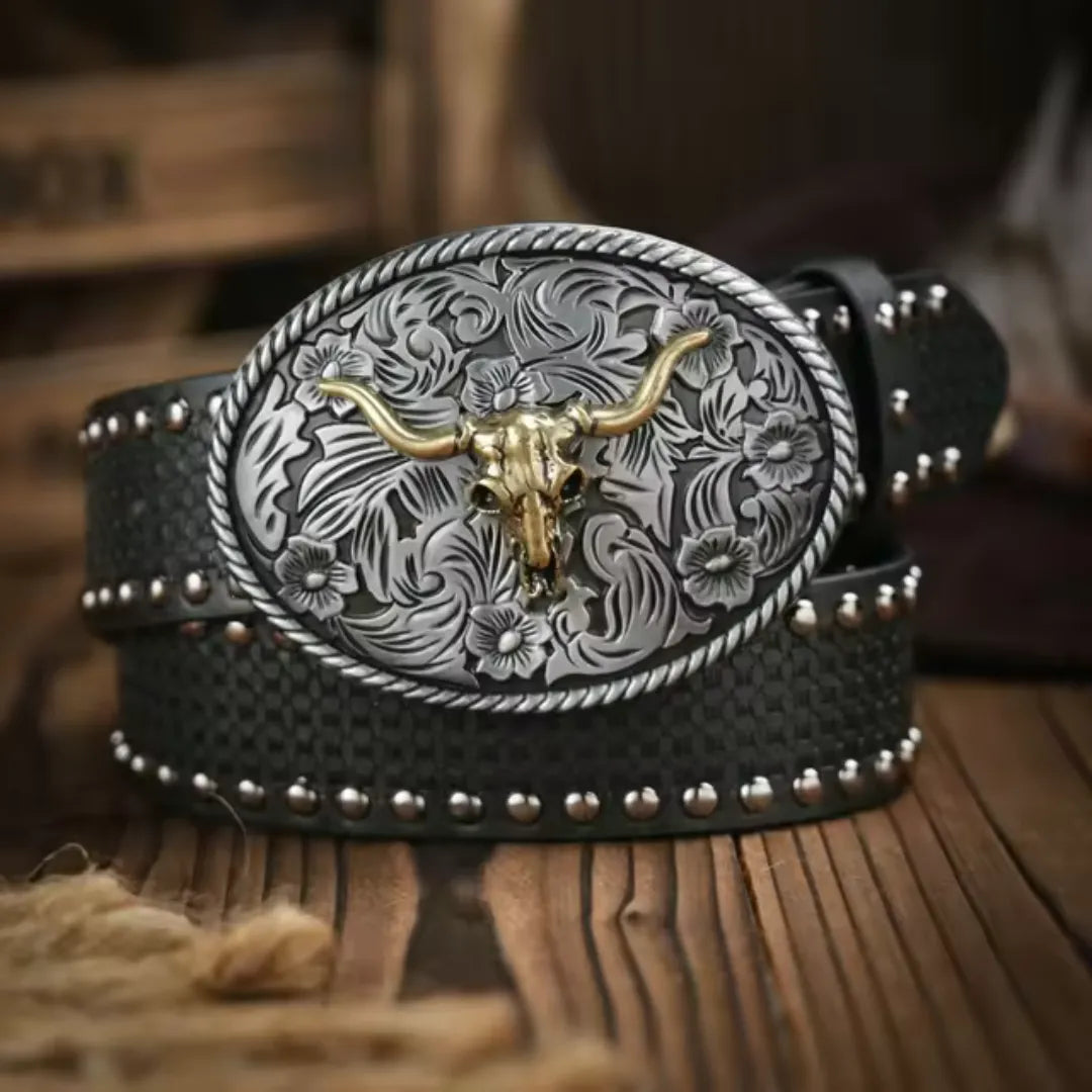 Cinto Country Fivela Cabeça Taurus