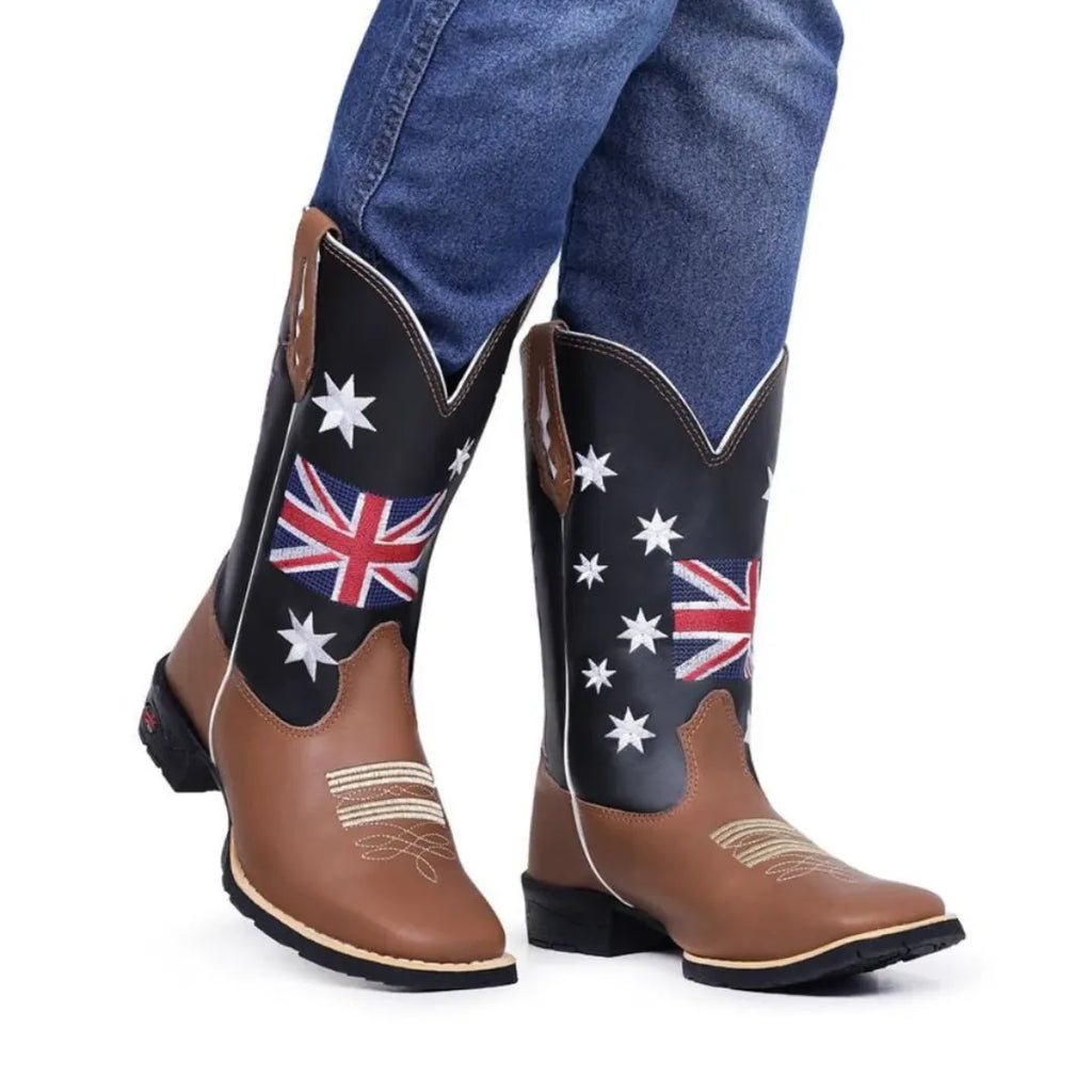 Bota Country Masculina Cano Alto Marrom Inglaterra