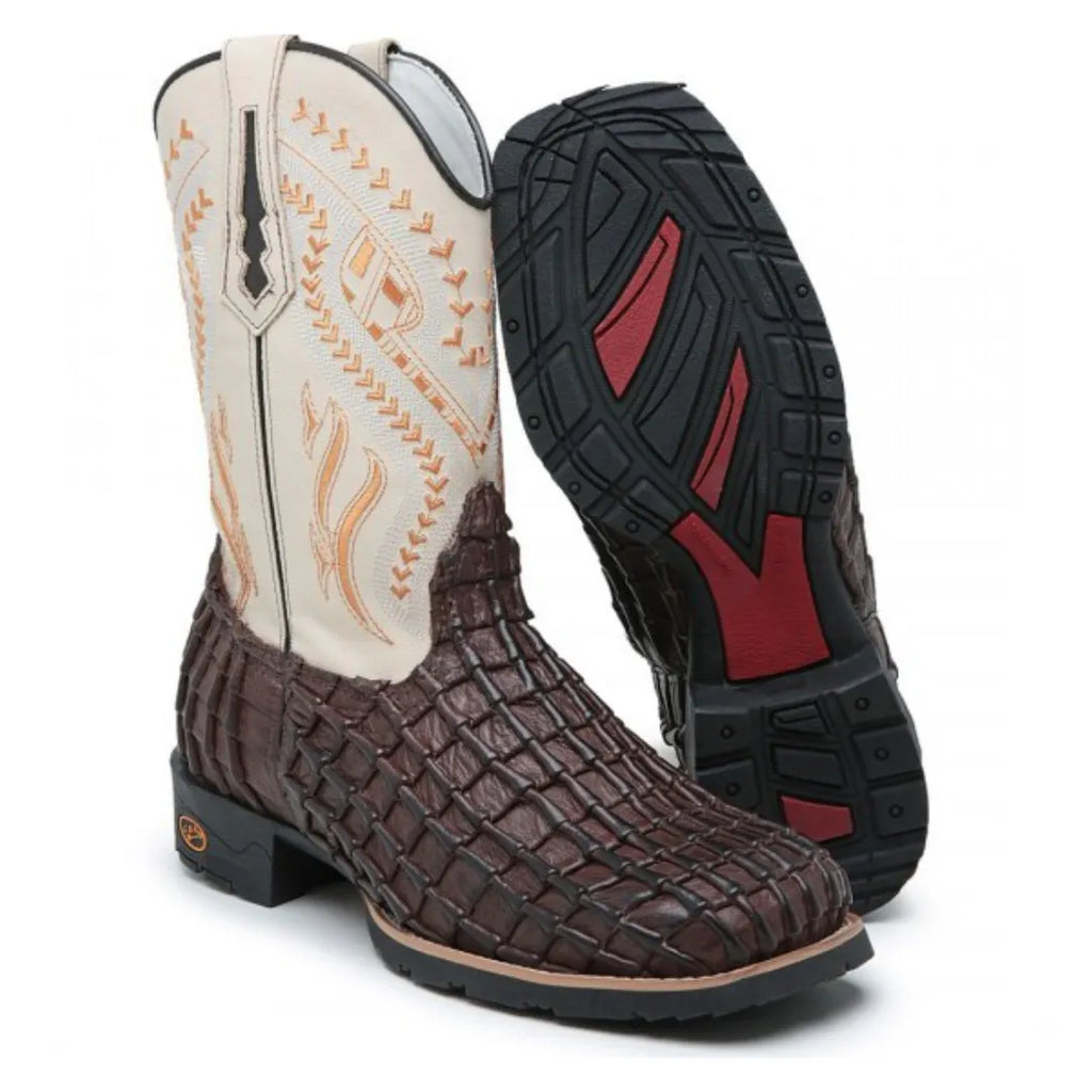 Bota Country Masculina Crocodilo Texana Cano Alto