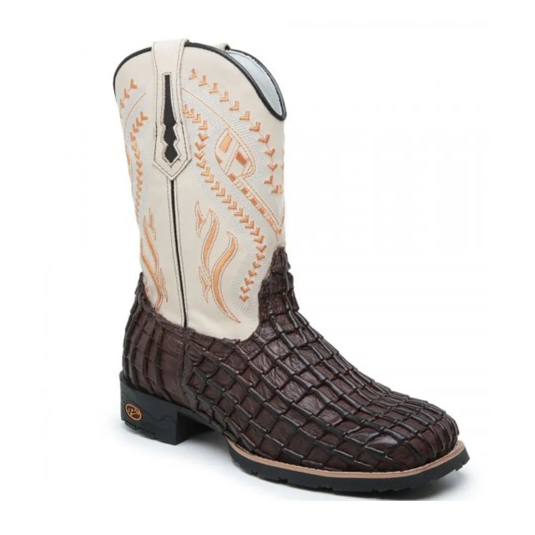 Bota Country Masculina Crocodilo Texana Cano Alto