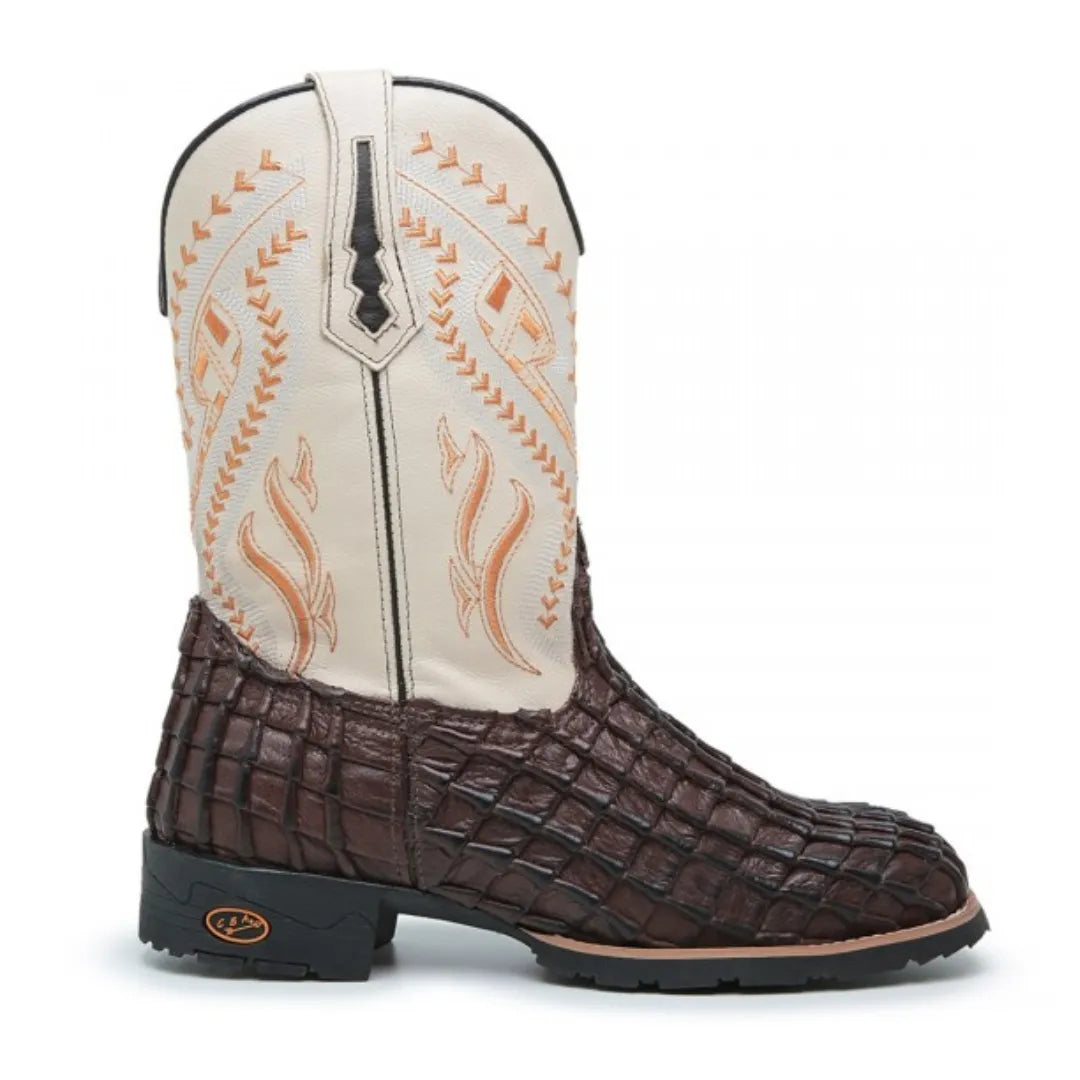 Bota Country Masculina Crocodilo Texana Cano Alto